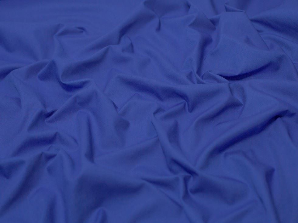 Minerva Core Range Cobalt Blue Poly Cotton Poplin Fabric