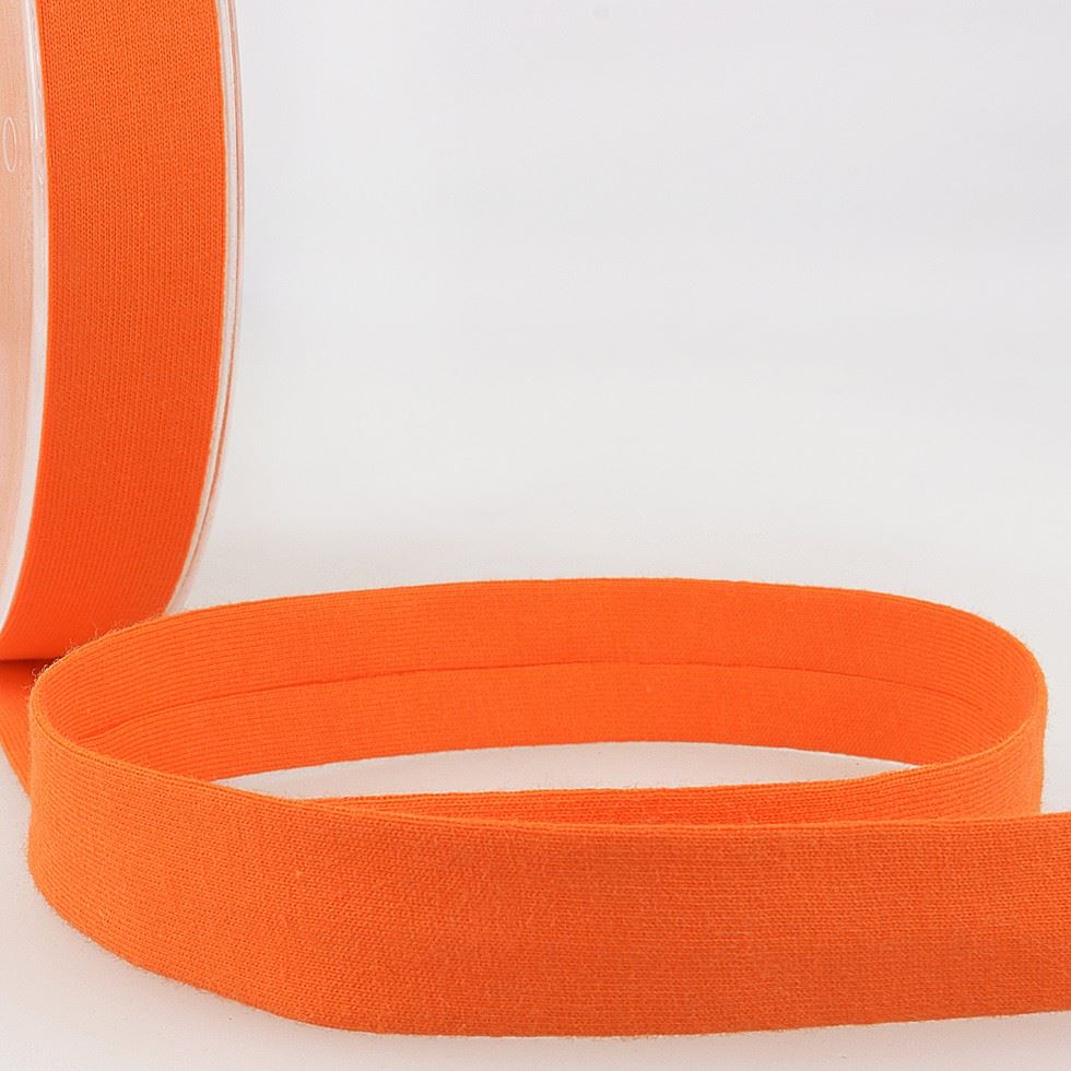 Stephanoise Cotton Jersey Bias Binding Tape Orange
 