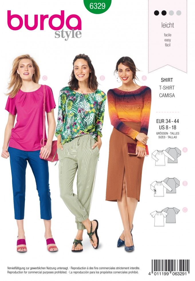 Burda Paper Sewing Pattern 6329
 