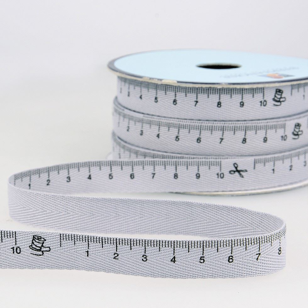 Stephanoise Tape Measure Ribbon Grey