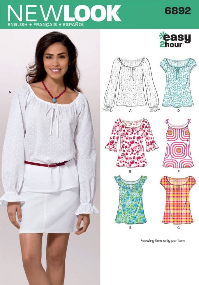 New Look Paper Sewing Pattern 6892
 
