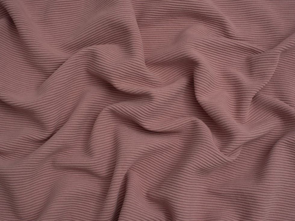 Minerva Core Range Baby Soft Cotton Ottoman Rib Stretch Knit Fabric Lavender
 