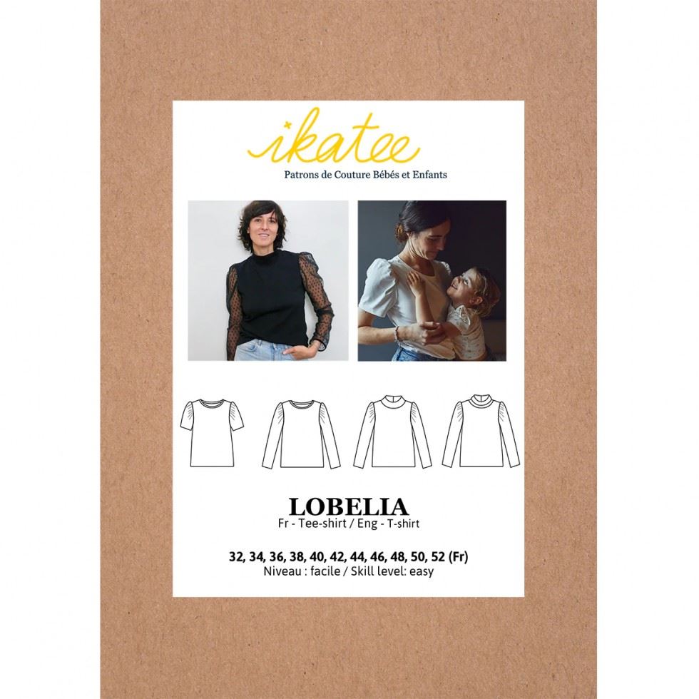 Ikatee Women's Sewing Pattern Lobelia Tee Shirt