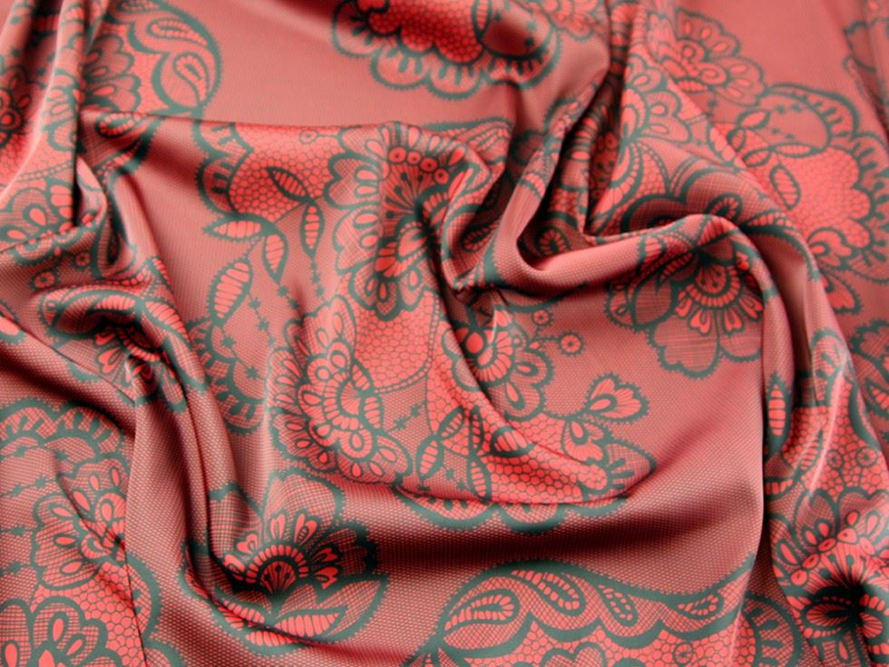 John Kaldor Burgundy Ursula Stretch Woven Sateen Fabric