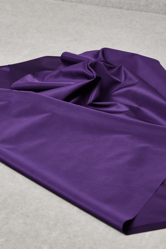 Mind The Maker Plum Thelma Solid Coating Fabric
