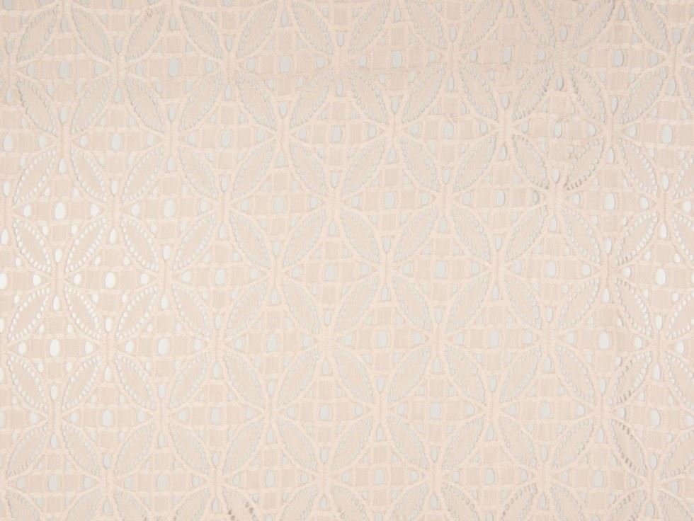 Light Salmon Deadstock Stretch Lace Fabric