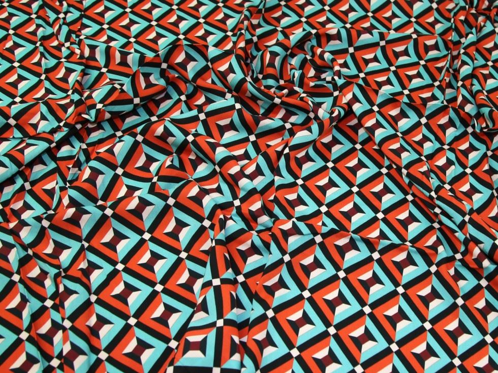 Lady Mcelroy Multicoloured Viscose Challis Fabric