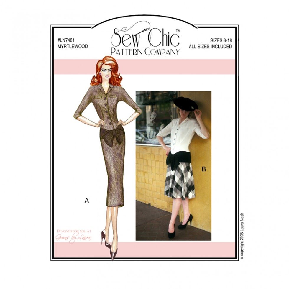 Sew Chic Paper Sewing Pattern Myrtlewood Dress
 