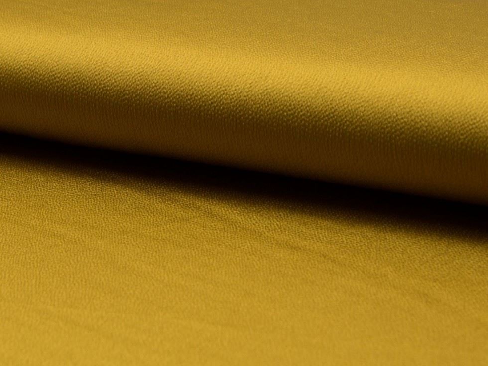 Ochre Deadstock Bubble Textured Satin Fabric