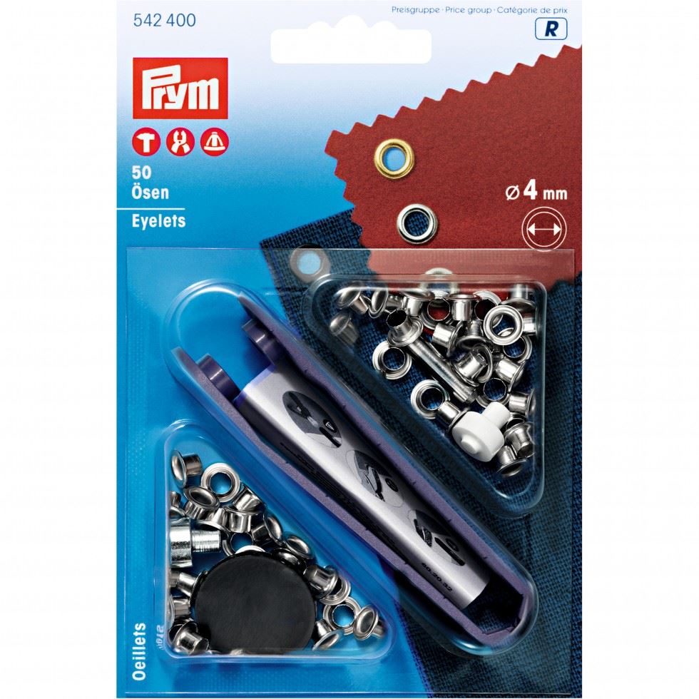 Prym Metal Eyelets Silver
 