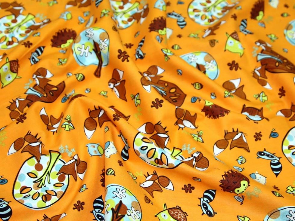Camelot Fabrics Orange 100% Cotton Poplin Fabric