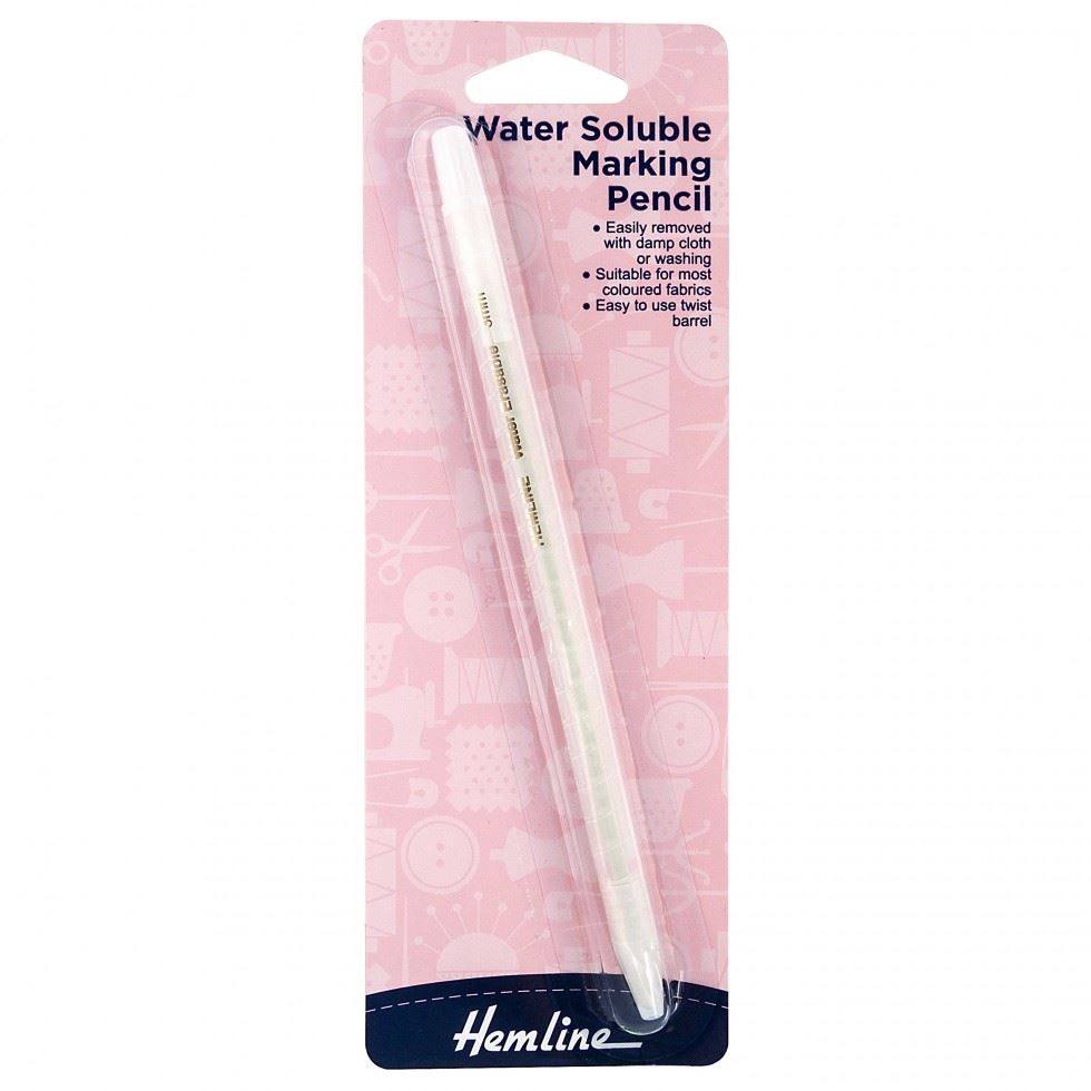 Hemline White 3Mm Water Soluble Pencil