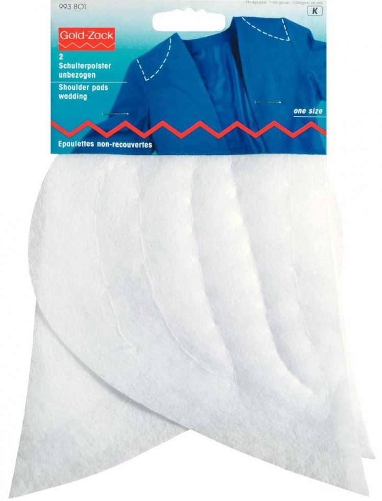Prym White Set In Raglan Shoulder Pads