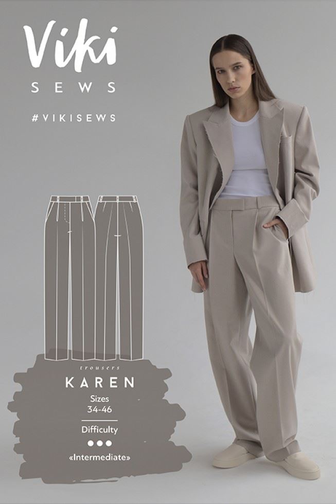 Vikisews Sewing Pattern Karen Trousers