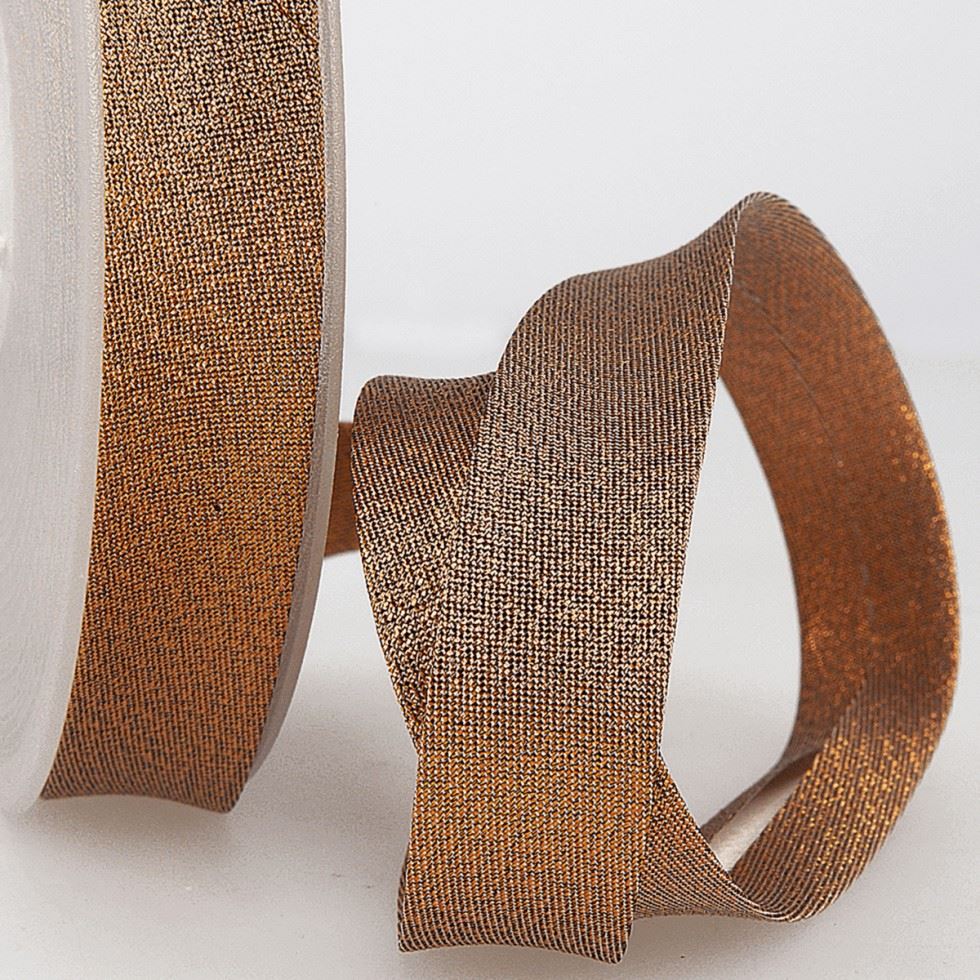 Stephanoise Metallic Lurex Bias Binding Bronze
 