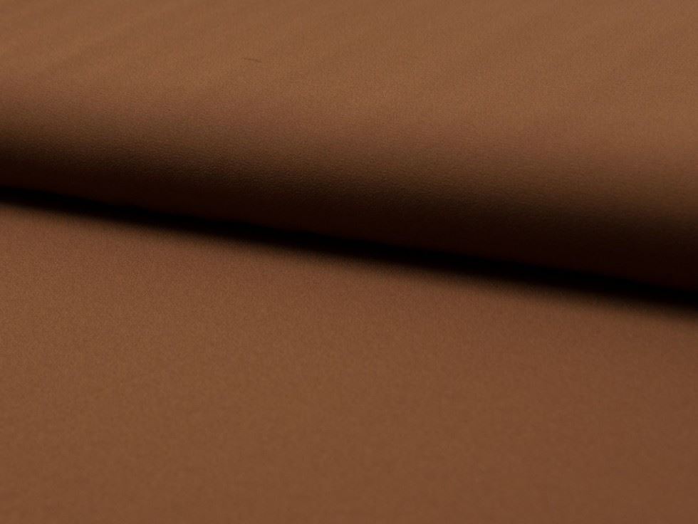 Brown Deadstock Double Georgette Fabric