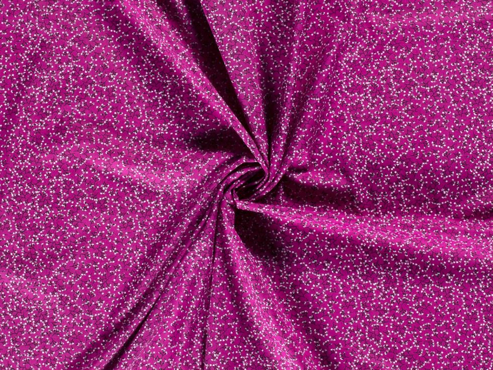 100% Cotton Poplin Fabric Cerise
 