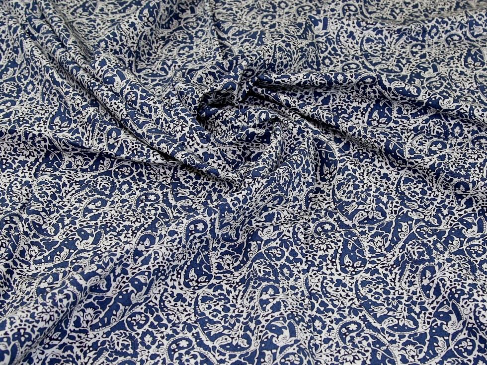 100% Cotton Poplin Fabric Blue
 