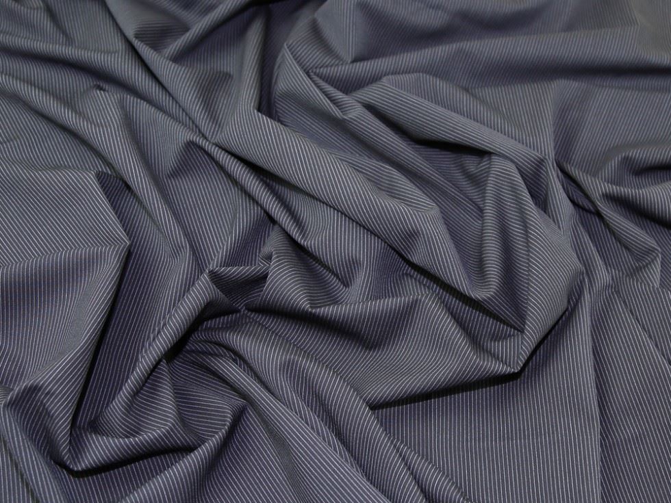 Navy Blue Deadstock Viscose Suiting Fabric