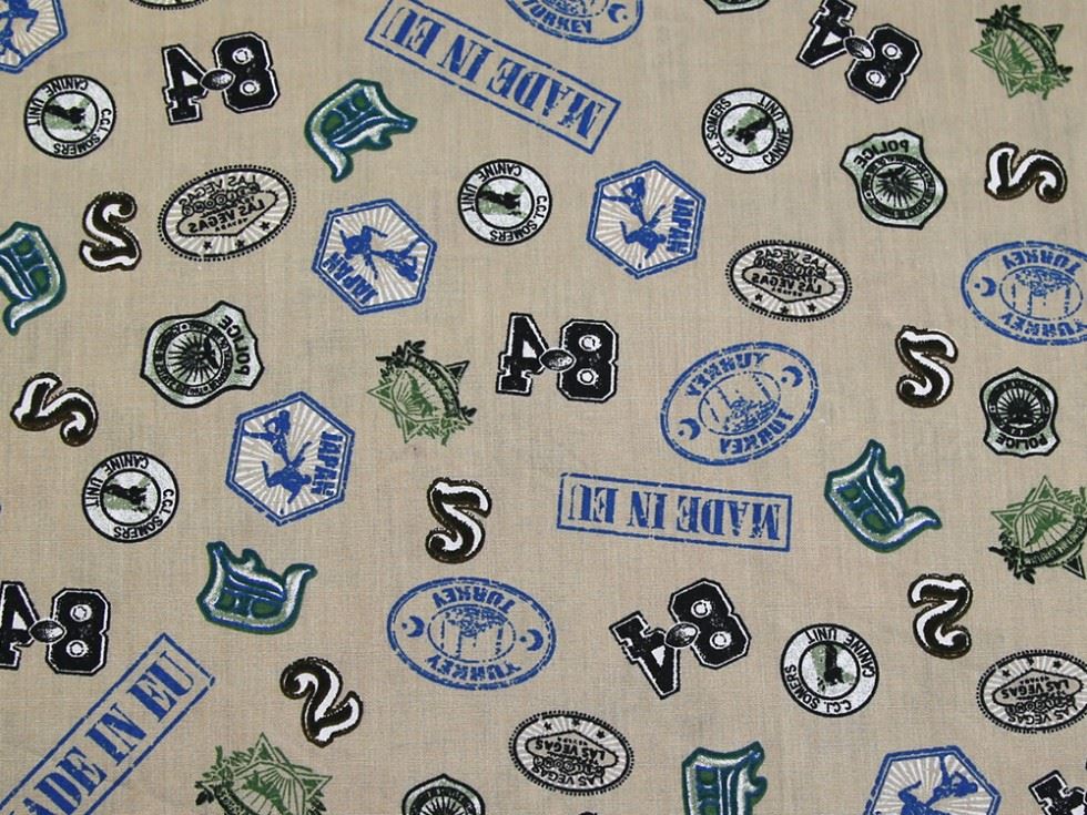 Beige Deadstock 100% Cotton Fabric