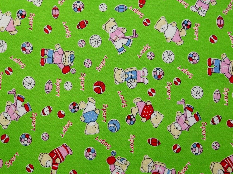 Green Deadstock 100% Cotton Fabric
