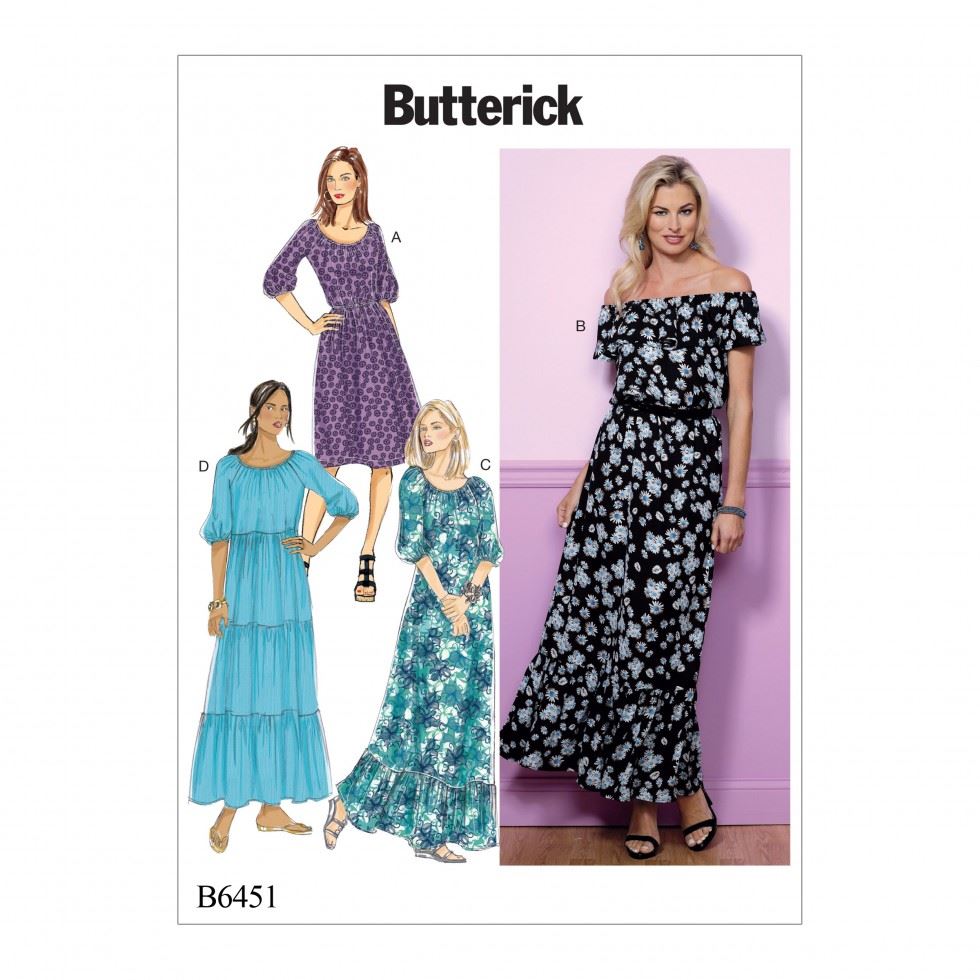 Butterick Paper Sewing Pattern 6451
 