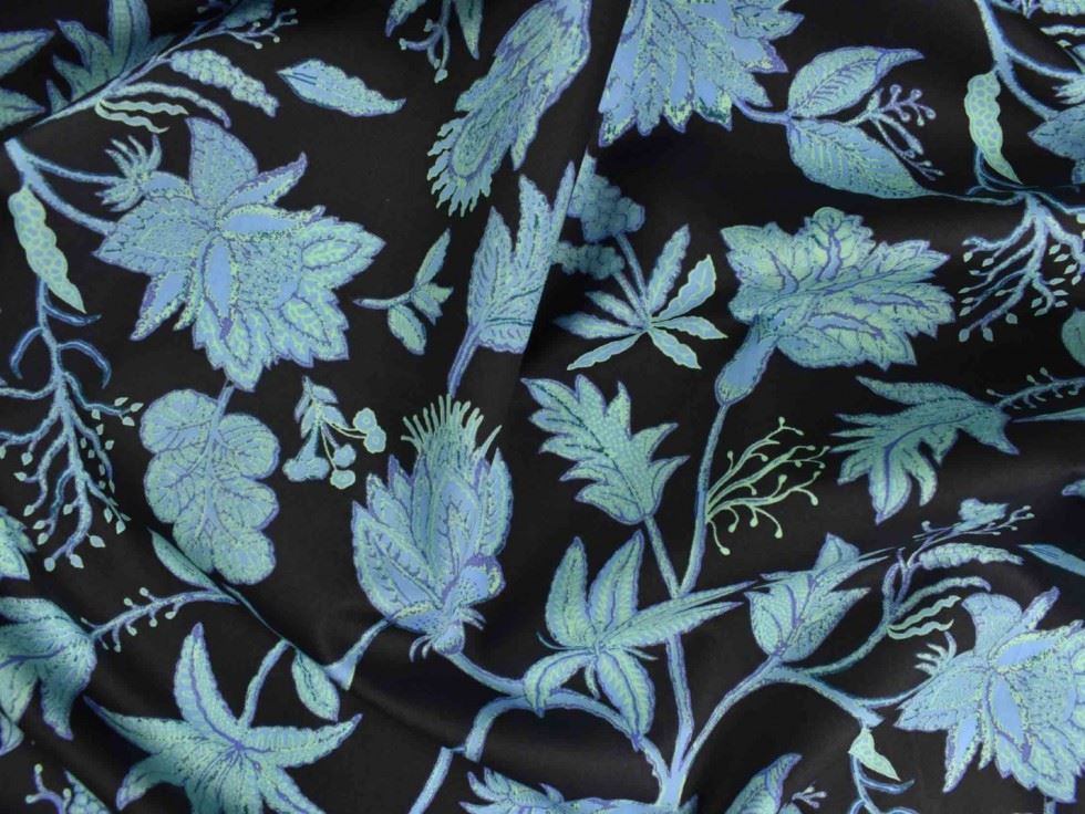 Storrs London Blue Egyptian Cotton Lawn Fabric