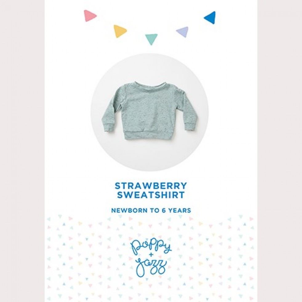 Poppy and Jazz Paper Sewing Pattern Strawberry Sweatshirt
 