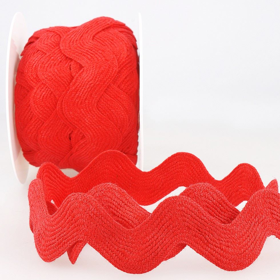 Stephanoise Ric Rac Trim Red
 