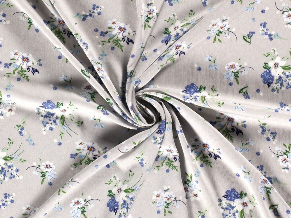 Viscose Crepe Fabric Light Grey
 