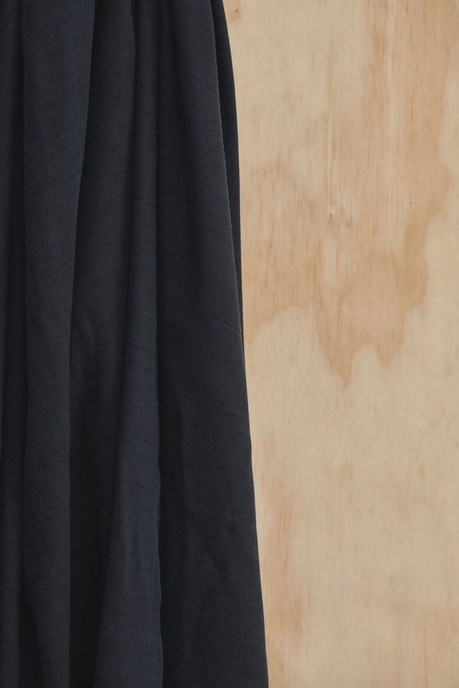 Meet Milk Black Tencel Lyocell Crispy Crepe Fabric