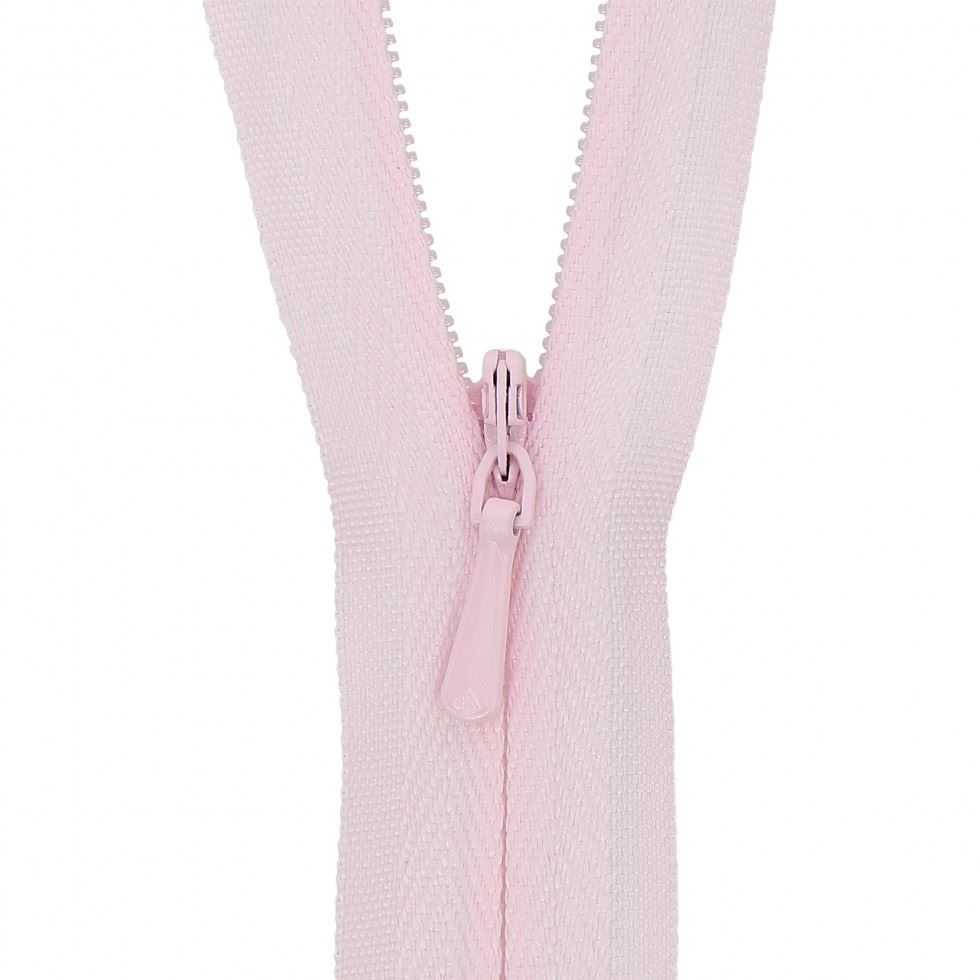 Milward Concealed Invisible Closed End Zips Light Pink