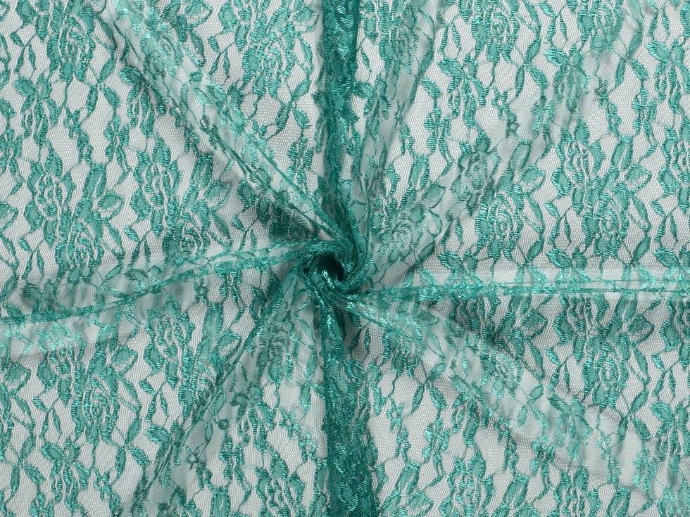 Jade Fine Floral Lace Fabric
