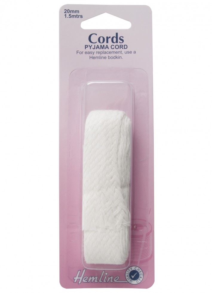 Minerva Pyjama Cord White Hemline H682