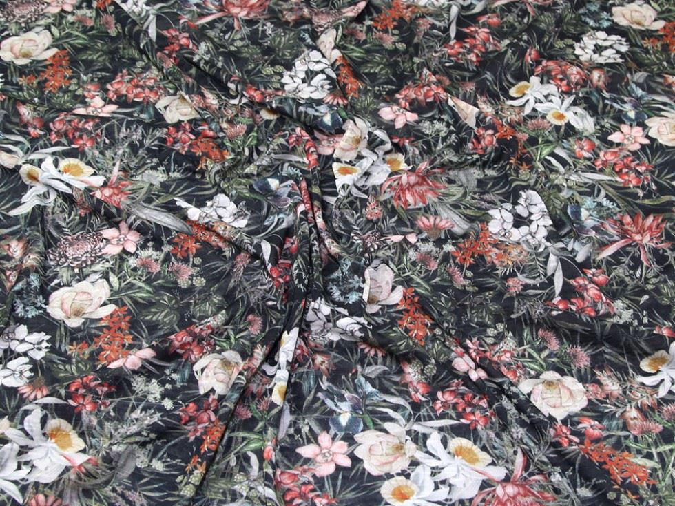 Lady Mcelroy Midnight Slub Sweater Knit Stretch Fabric