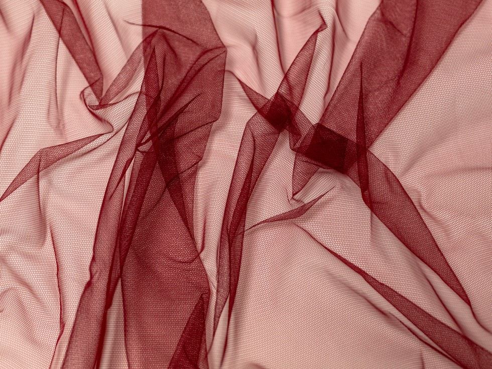 Minerva Core Range Dolce Vita Soft Italian Tulle Fabric Granata
 