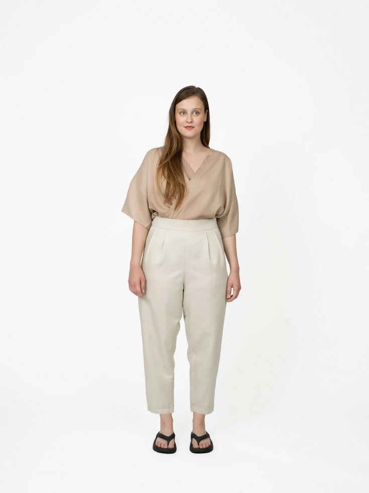 The Assembly Line Paper Sewing Pattern Pleated Trousers