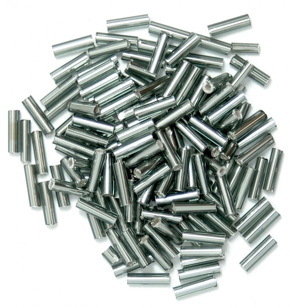 Craft Factory Metal Glass Bugle Beads