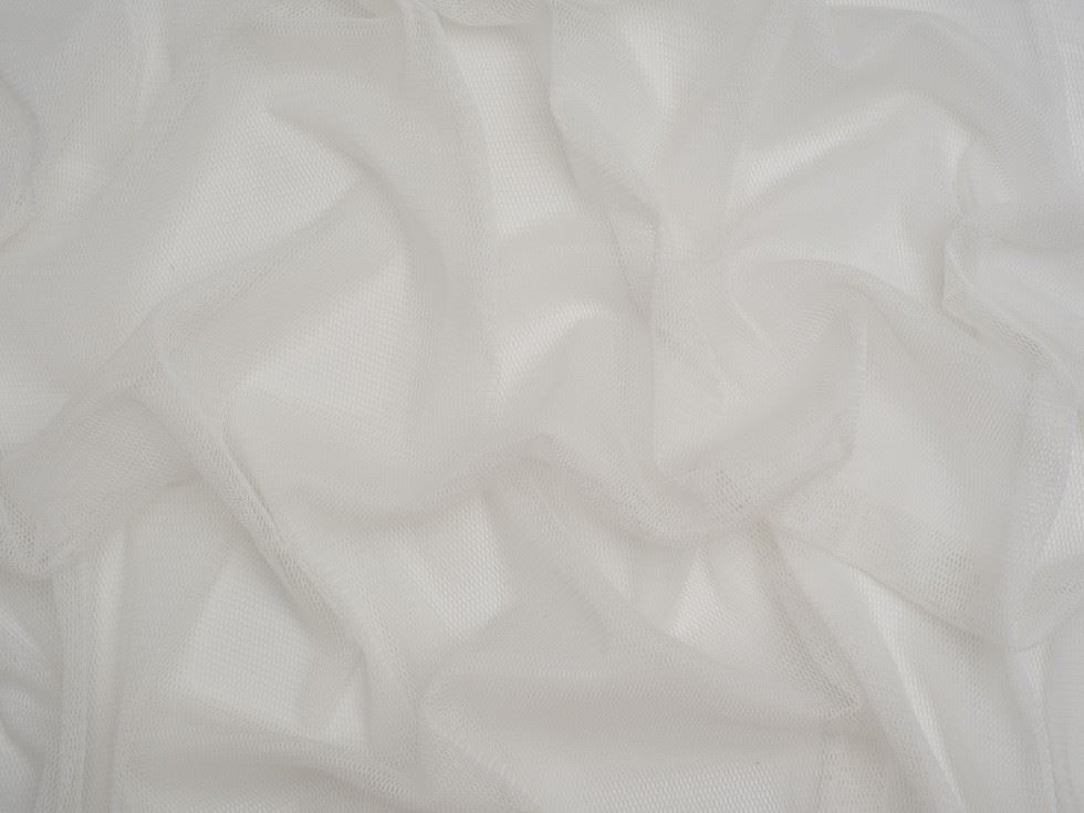 Minerva Core Range Airton Cotton Soft Tulle Fabric Ivory
 
