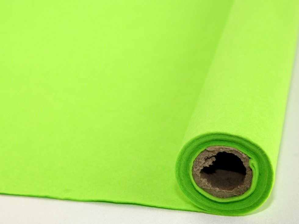 Minerva Core Range Self Adhesive Felt Fabric Roll Zest Green