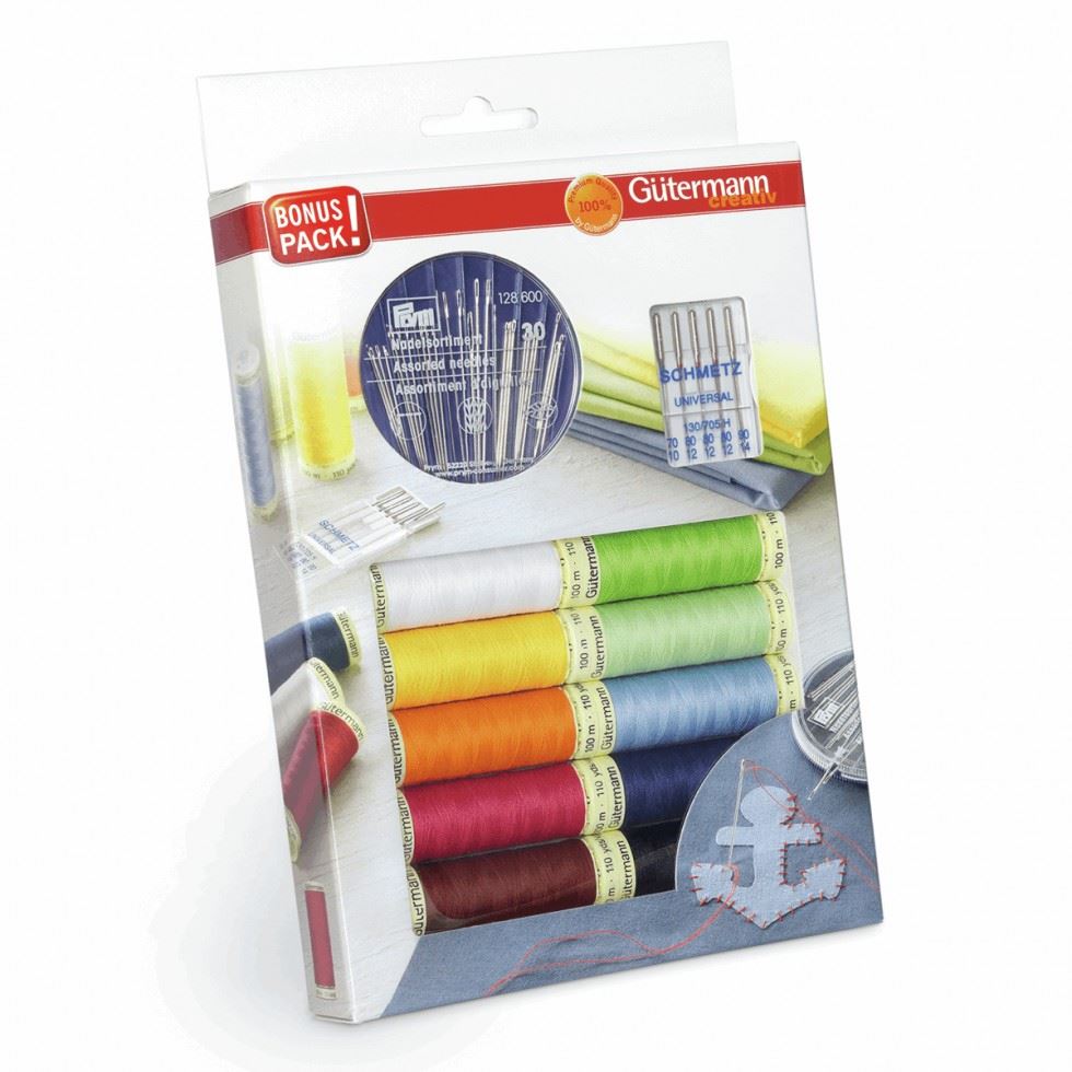 Gutermann Sew All Thread & Bobbin Clips Set