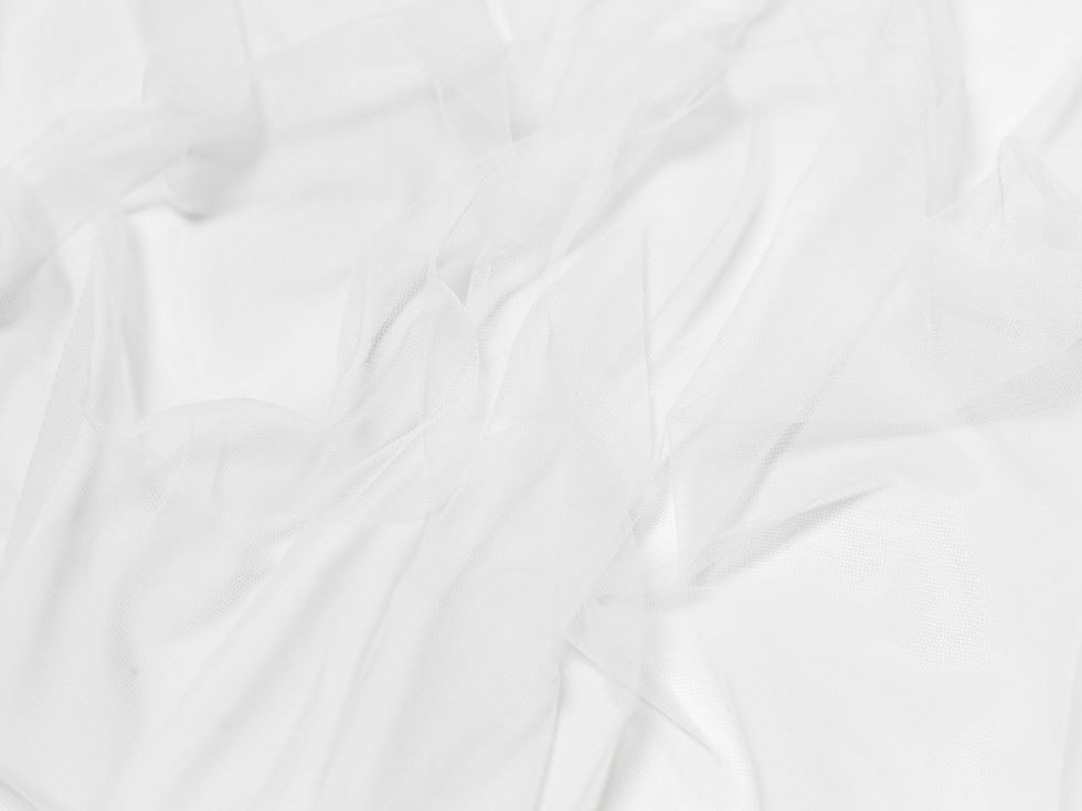Minerva Core Range Dolce Vita Soft Italian Tulle Fabric White
 