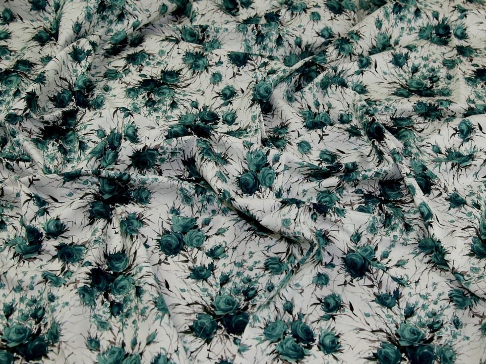 Cotton Lawn Fabric Teal
 