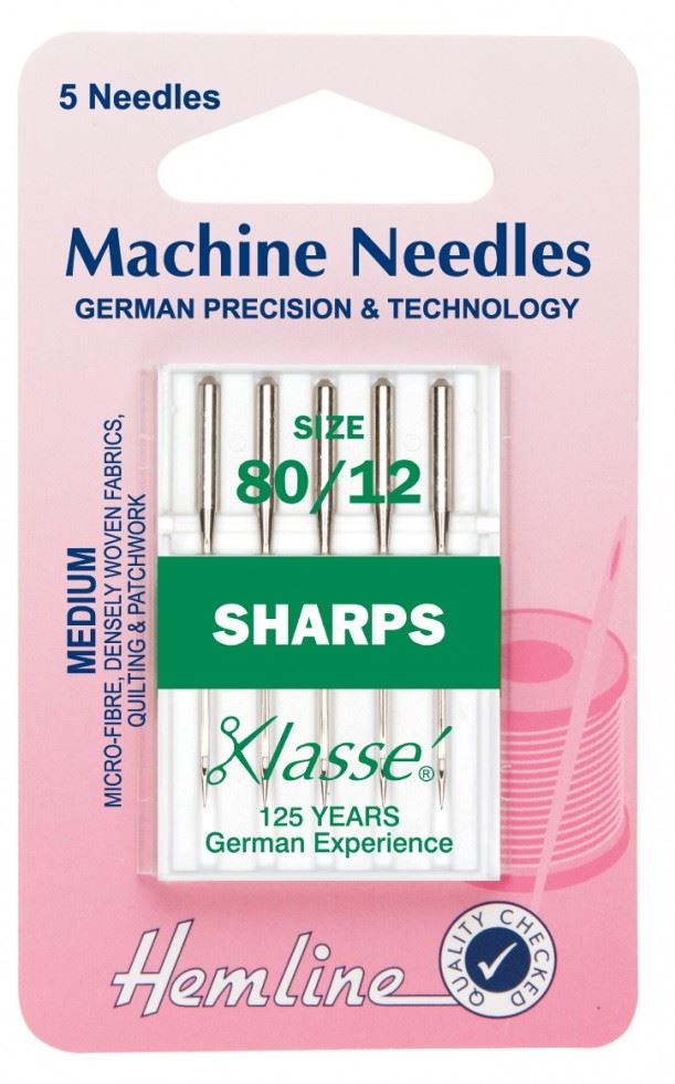 Hemline Sharps Sewing Machine Needles