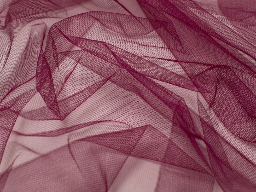 Minerva Core Range Wine Dress Net Fabric