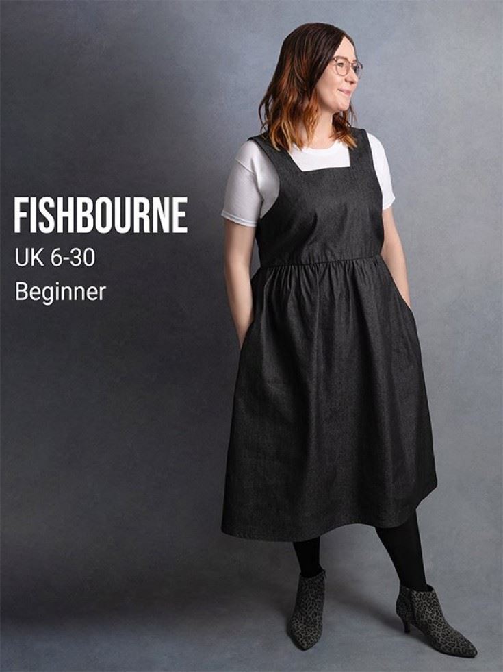 Sussex Seamstress Paper Sewing Pattern Fishbourne Pinafore Dress
 