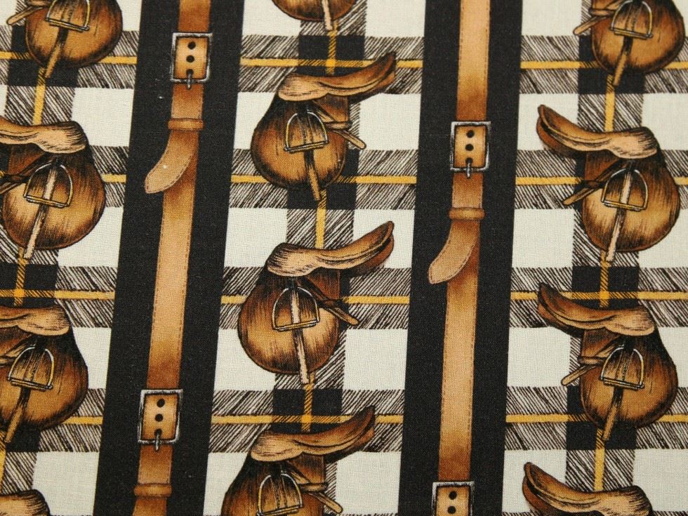 Stof France 100% Cotton Fabric Brown