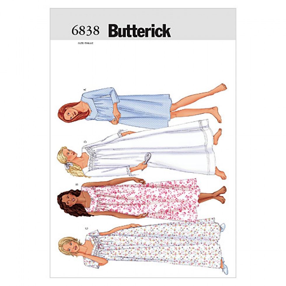 Butterick Paper Sewing Pattern 6838
 