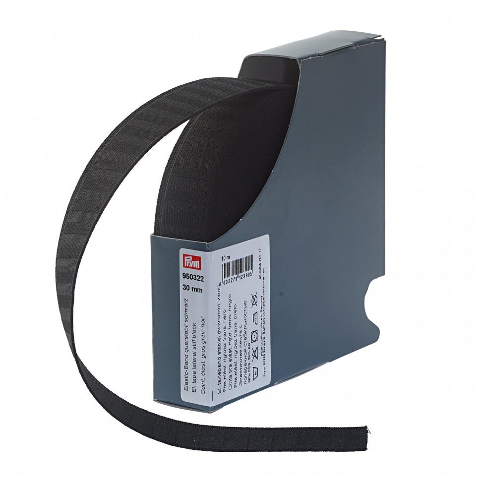 Prym Black Lateral Stiffness Elastic Tape