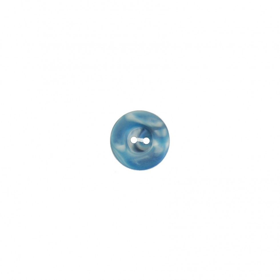 Crendon Blue Round Pearlised Buttons (Value Pack)